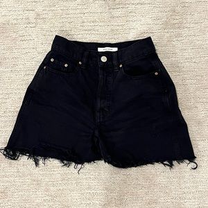 Black Distressed PacSun Shorts